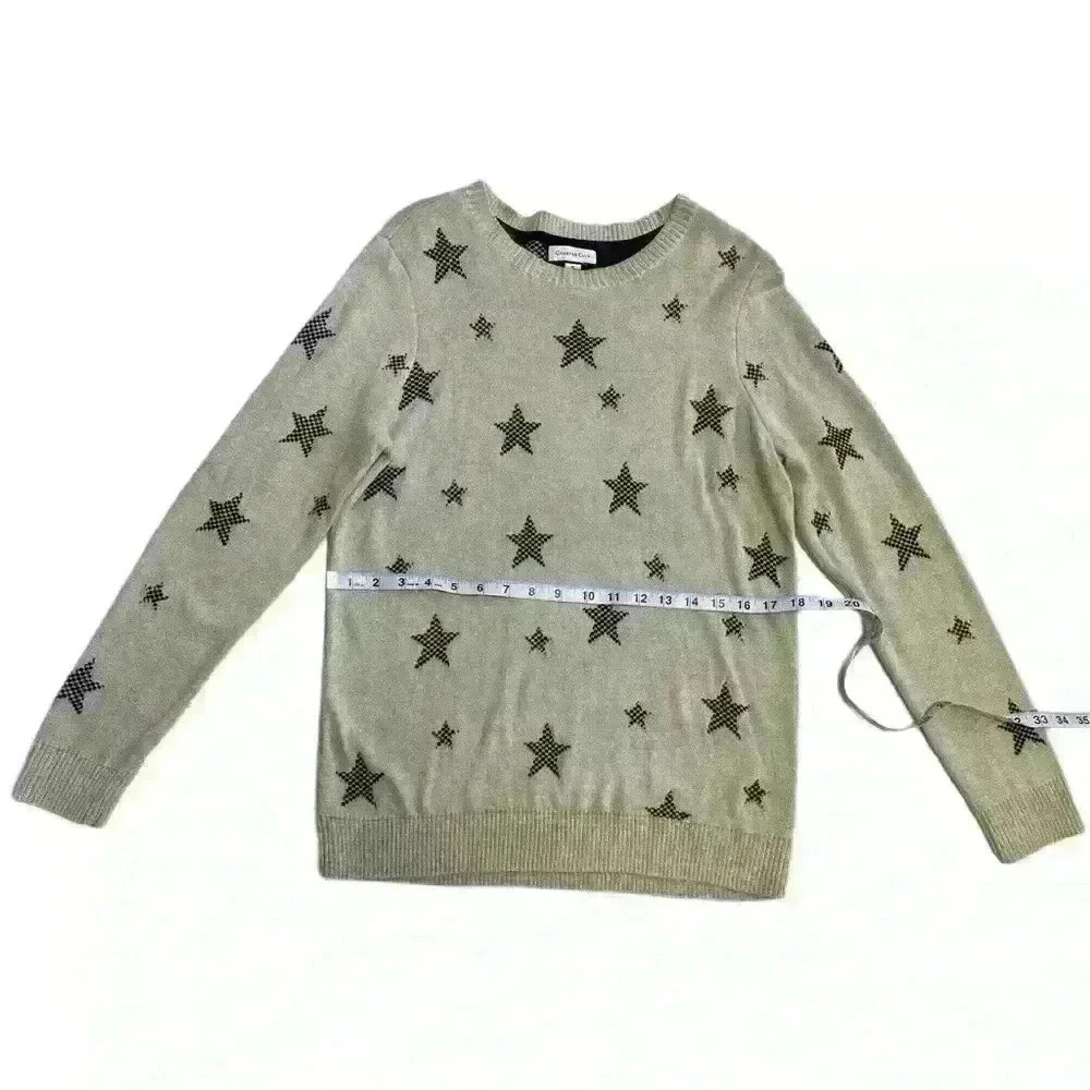 Charter Club Women's Long Sleeve Crew Neck Sweater Beige Size M - Picture 3 of 9